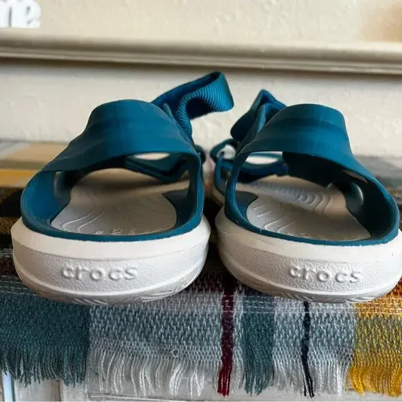 Crocs Womens Swiftwater Expedition Sport Sandals Teal Size 7 Outdoor Water - Picture 5 of 12